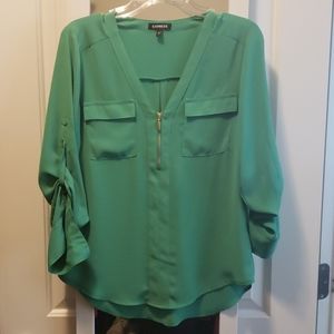 Green blouse